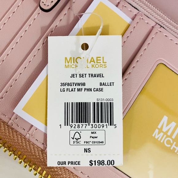 Michael Kors Jet Set Travel Large Flat Phone Case - Picture 8 of 11